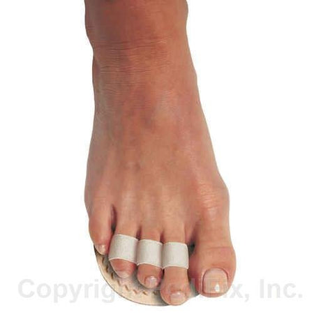 Foot with toe separators on a white background - okotoks hc pharmacy