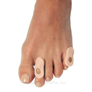 Foam pads on a foot with a white background - okotoks hc pharmacy