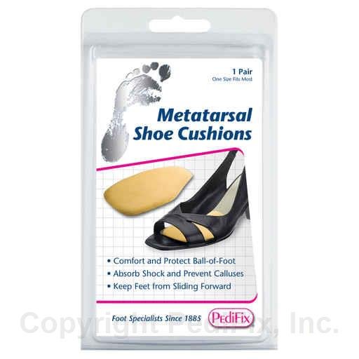 Pedic Fix Metatarsal Shoe Cushions packaging with a shoe and cushion illustration on a white background. - okotoks hc pharmacy