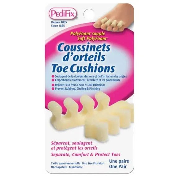 Pedicure product packaging for toe cushions with PediFix branding. - okotoks hc pharmacy