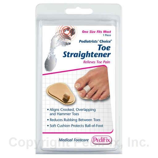 Pedicure toe straightener packaging with a foot illustration on a white background - okotoks hc pharmacy