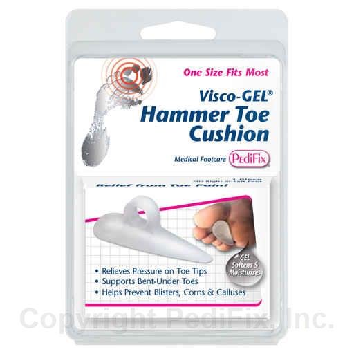 Visco-GEL Hammer Toe Cushion packaging with PediFix branding on a white background - okotoks hc pharmacy