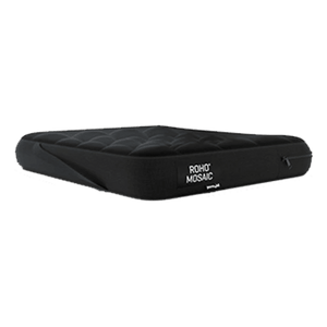 Black cushion with 'ROHO MOSAIC' branding on a white background - okotoks hc pharmacy