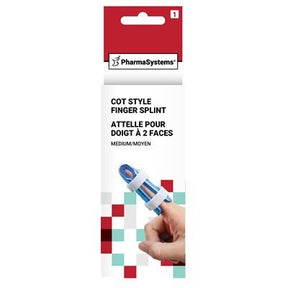 PharmaSystems finger splint packaging on a white background - okotoks hc pharmacy