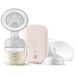 Philips Avent breast pump and bottle set on a white background - okotoks hc pharmacy