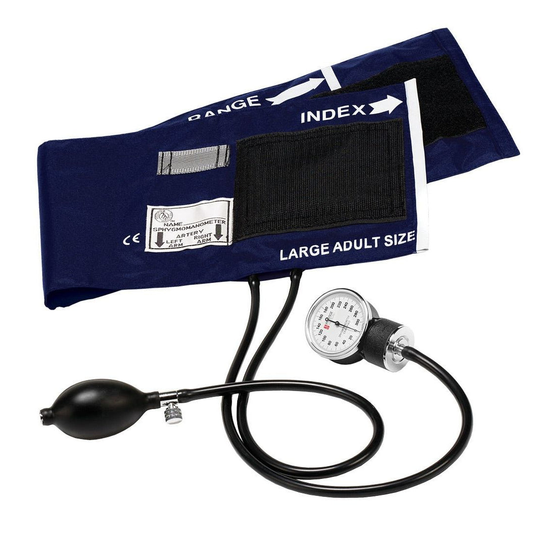 Blood pressure monitor with large adult size cuff on a white background - okotoks hc pharmacy
