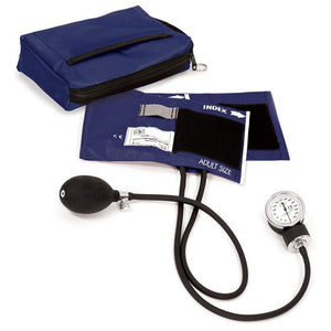 Blood pressure monitor with cuff and carrying case on a white background - okotoks hc pharmacy