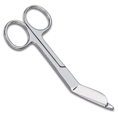 Metallic scissors on a white background - okotoks hc pharmacy