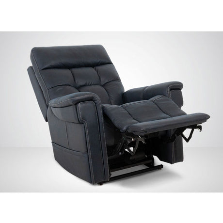 Black recliner chair with remote control on a white background - okotoks hc pharmacy