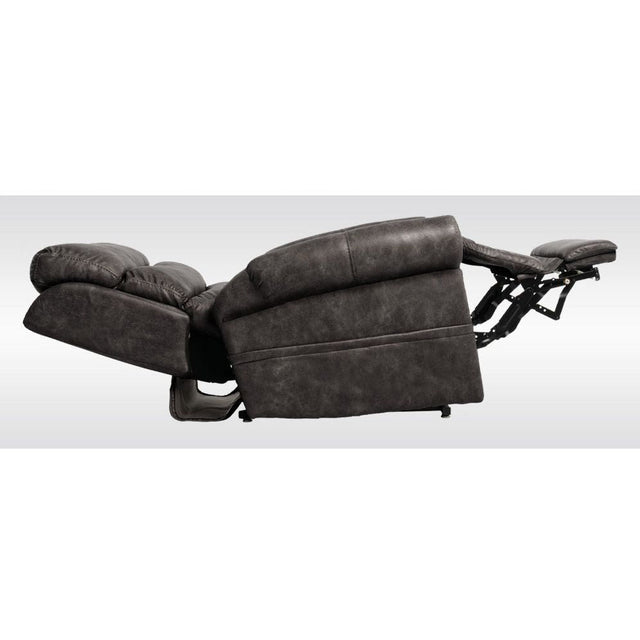 Gray recliner chair with remote control on a white background - okotoks hc pharmacy