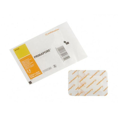Primapore medical patch packaging with a white background - okotoks hc pharmacy
