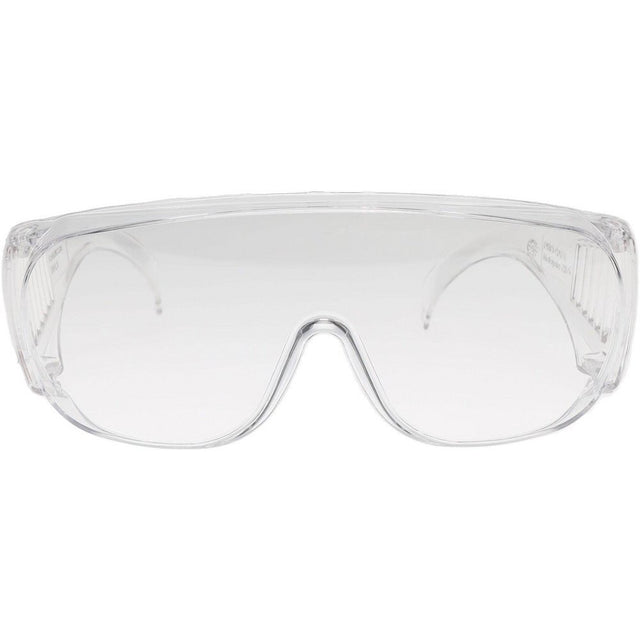 Clear safety goggles on a white background - okotoks hc pharmacy