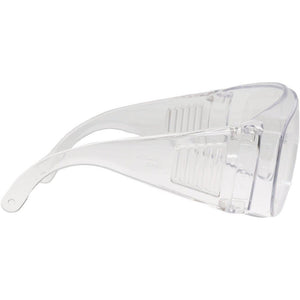 Clear safety goggles on a white background - okotoks hc pharmacy