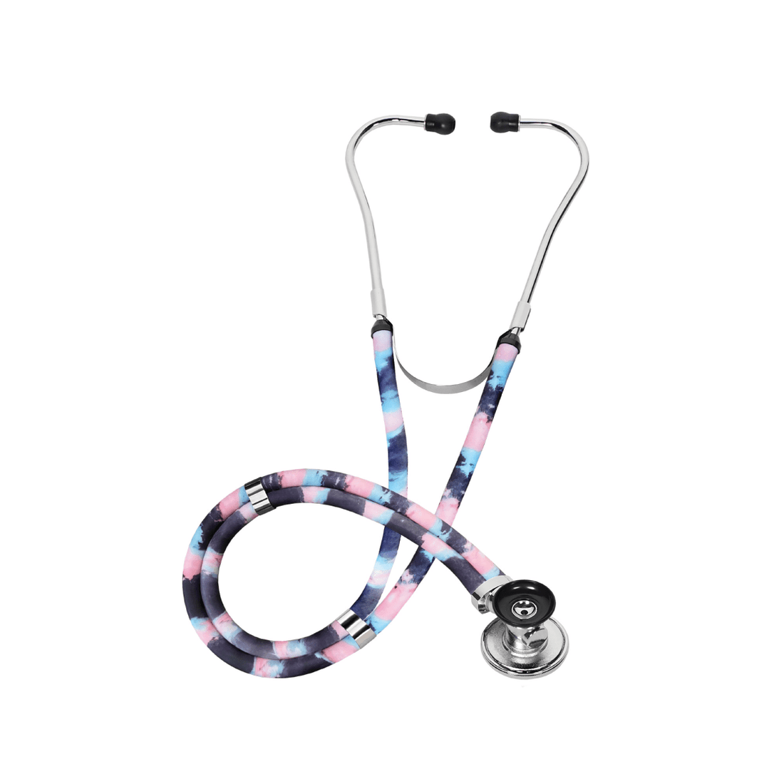 Multicolored stethoscope on a white background - okotoks hc pharmacy