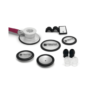 Stethoscope and accessories with 'Prestige Medical' branding on a white background - okotoks hc pharmacy