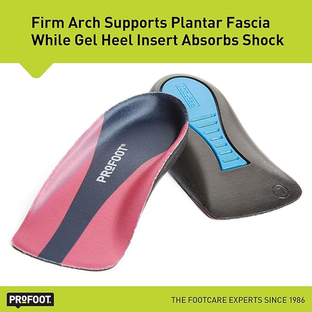 Two shoe inserts with different color schemes on a white background, featuring Profoot branding. - okotoks hc pharmacy