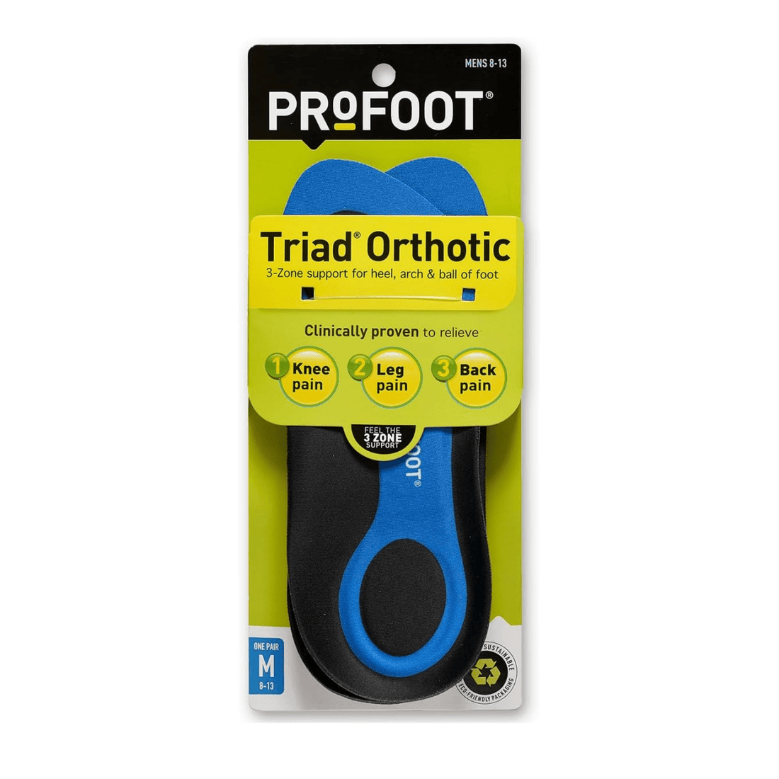 ProFoot Triad Orthotic packaging on a white background - okotoks hc pharmacy
