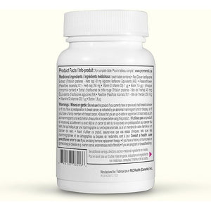 White supplement bottle with label on a white background - okotoks hc pharmacy