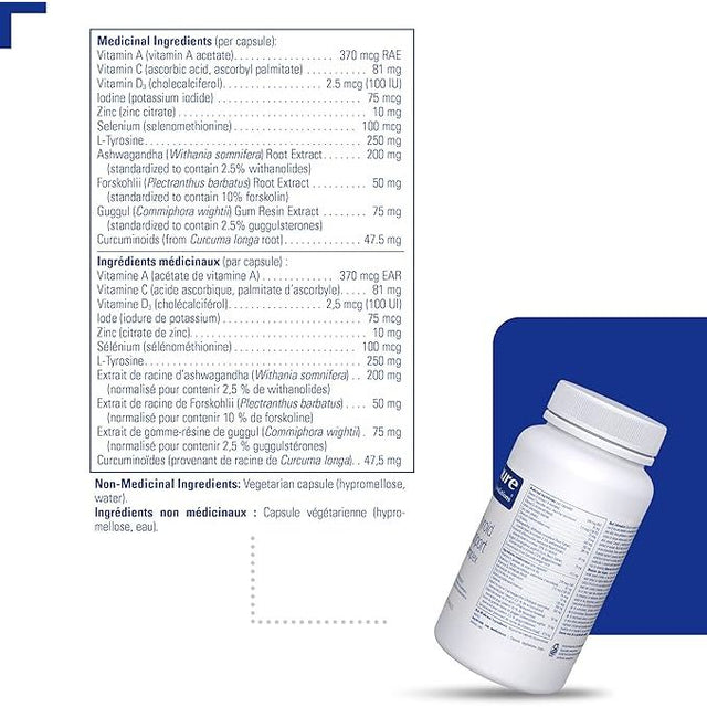 Supplement bottle with label and ingredient list on a white background - okotoks hc pharmacy
