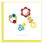 Colorful baby toys on a white background with 'Congratulations' text. - okotoks hc pharmacy