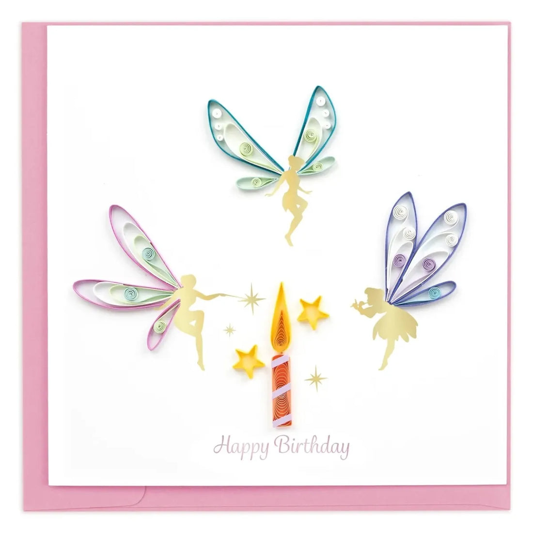 Quilled Birthday Fairies Greeting Card - okotoks hc pharmacy