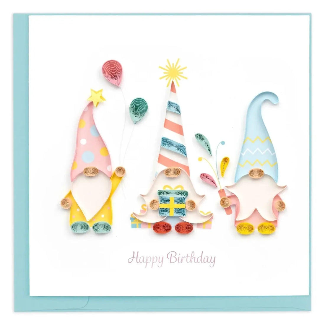 Quilled Birthday Gnomes Greeting Card - okotoks hc pharmacy