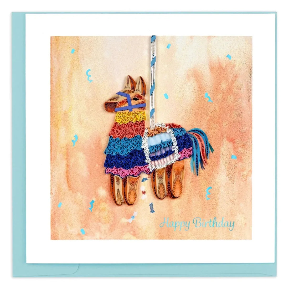Quilled Birthday Pinata Greeting Card - okotoks hc pharmacy