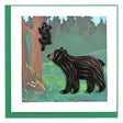 Quilled Black Bear and Cub Greeting Card - okotoks hc pharmacy
