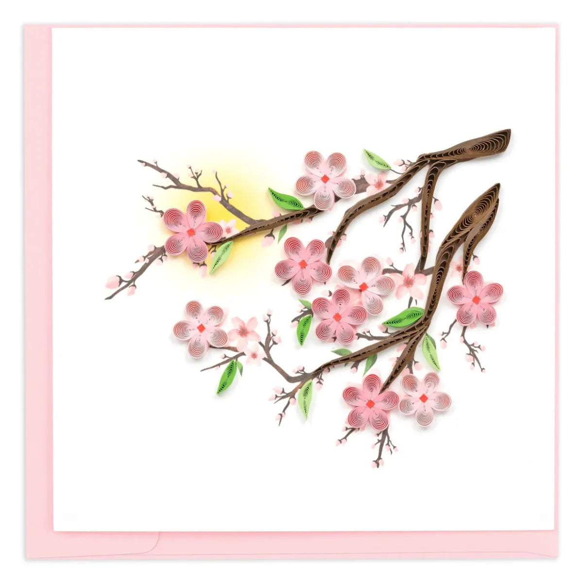 Cherry blossom branch with pink flowers on a white background - okotoks hc pharmacy