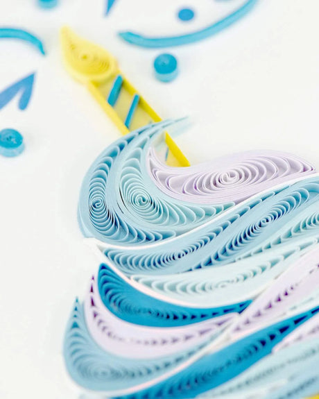 Close-up of colorful quilled paper art on a white background - okotoks hc pharmacy