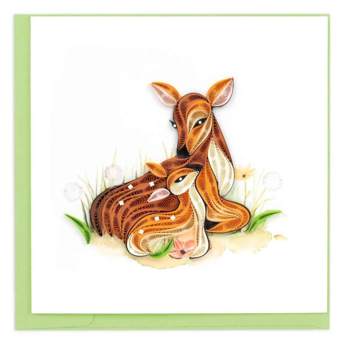 Quilled Doe and Fawn Greeting Card - okotoks hc pharmacy