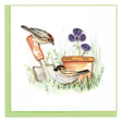 Greeting card with garden-themed illustration including birds, a trowel, and flowers. - okotoks hc pharmacy