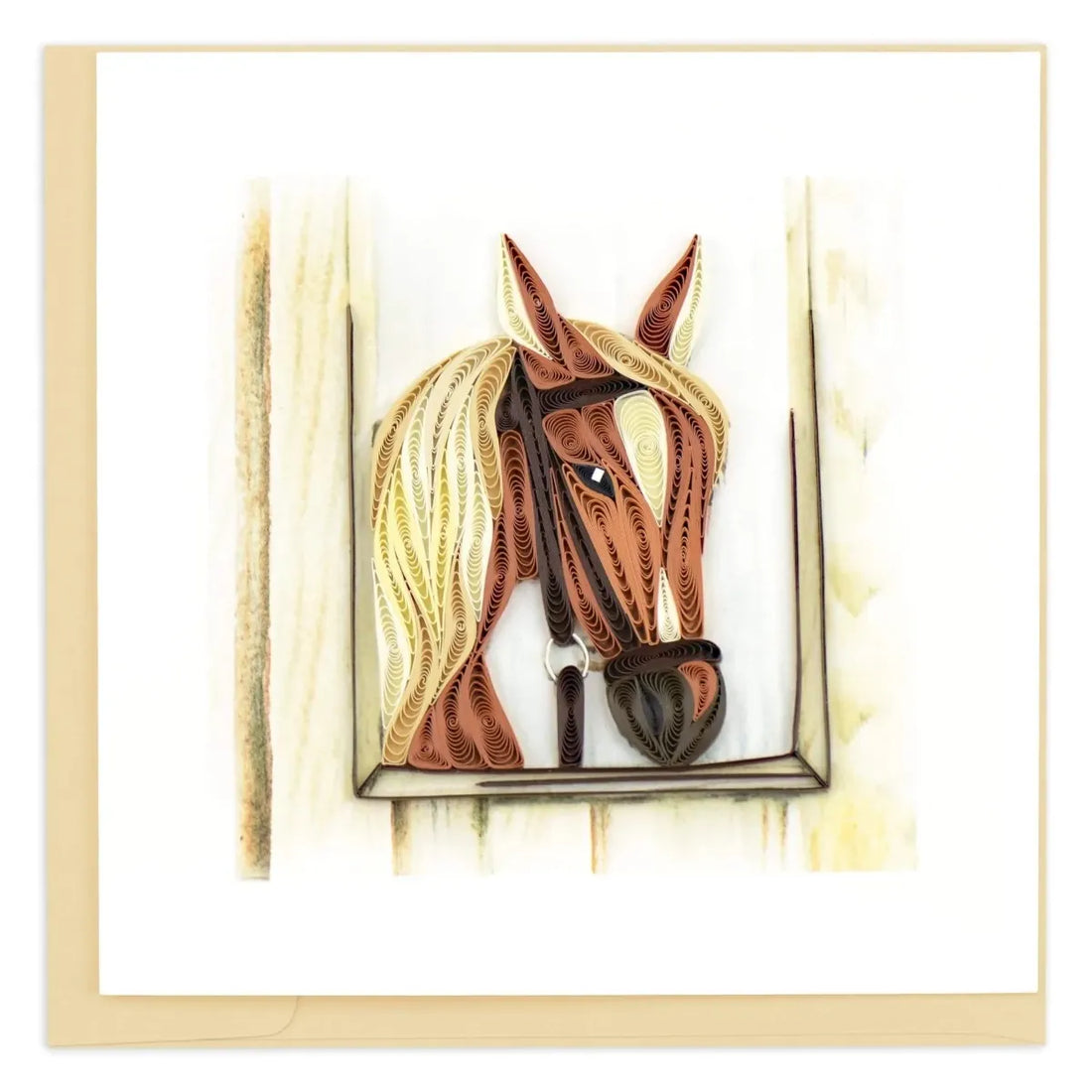 Framed artwork of a horse's head with a gold border - okotoks hc pharmacy