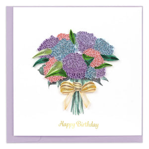 Greeting card with a bouquet of flowers and 'Happy Birthday' text on a white background - okotoks hc pharmacy
