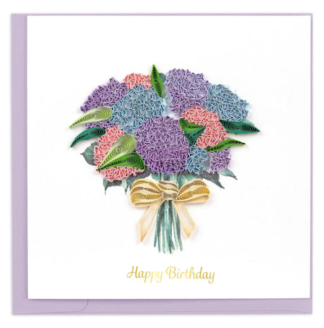 Greeting card with a bouquet of flowers and 'Happy Birthday' text on a white background - okotoks hc pharmacy