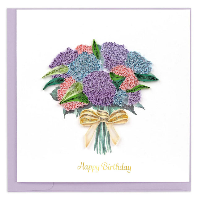 Greeting card with a bouquet of flowers and 'Happy Birthday' text on a white background - okotoks hc pharmacy