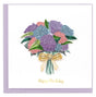 Greeting card with a bouquet of flowers and 'Happy Birthday' text on a white background - okotoks hc pharmacy