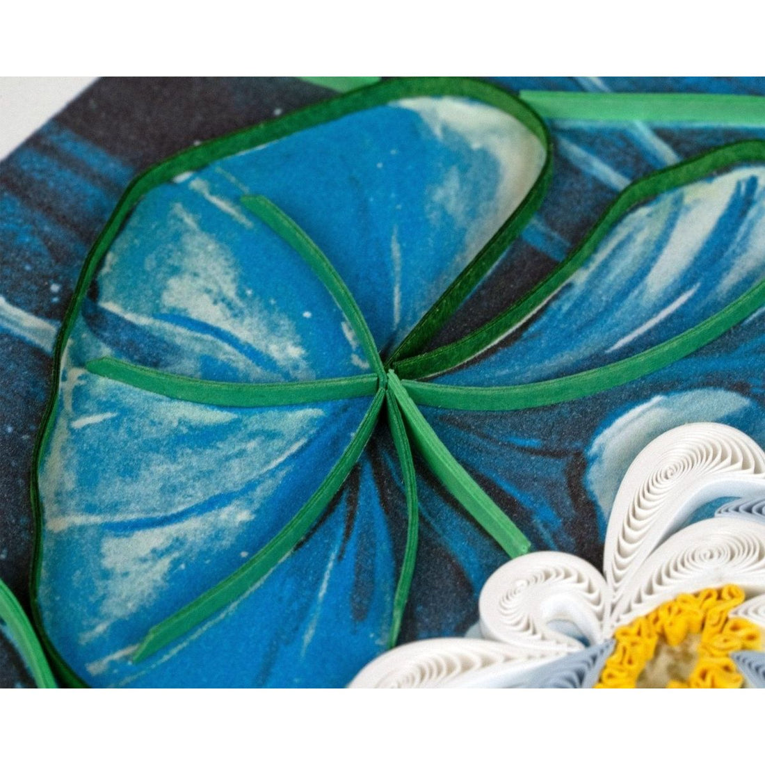 Quilled Lotus Pond Greeting Card - okotoks hc pharmacy