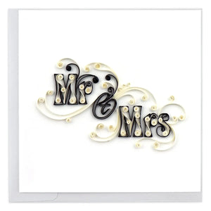Quilled Mr. & Mrs. Wedding Card - okotoks hc pharmacy