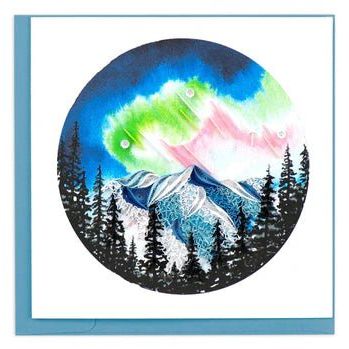 Quilled Northern Lights Greeting Card - okotoks hc pharmacy