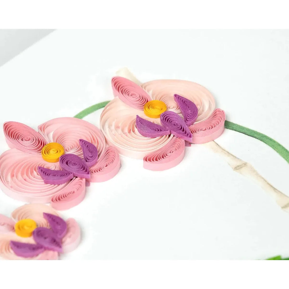 Quilled Potted Orchid Greeting Card - okotoks hc pharmacy