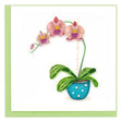 Quilled Potted Orchid Greeting Card  -okotoks hc pharmacy