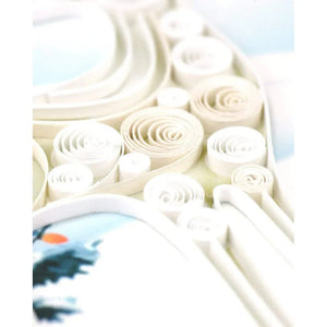 Quilled Snowy Reindeer Holiday Card - okotoks hc pharmacy