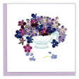 Quilled Violet Bouquet Greeting Card - okotoks hc pharmacy