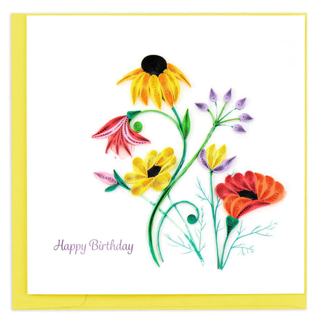 Colorful floral design with 'Happy Birthday' text on a white background - okotoks hc pharmacy