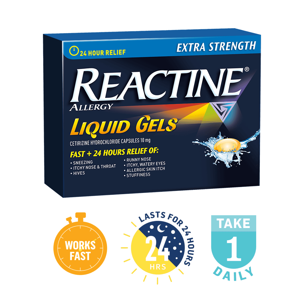 Reactine allergy extra strength liquid gels 10mg 25 - Okotoks HC Pharmacy