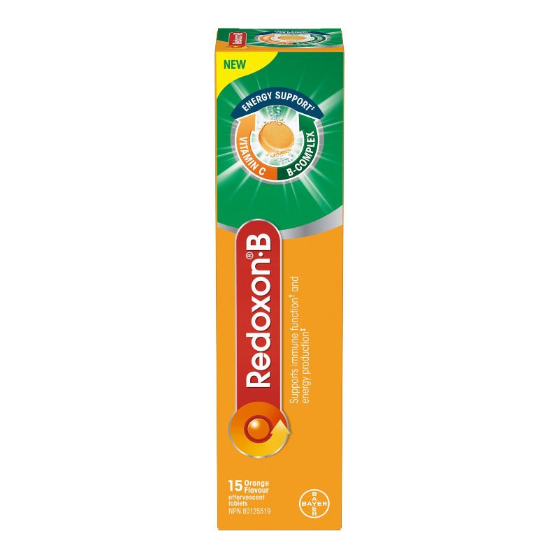 Redoxon B supplement box on a white background - okotoks hc pharmacy