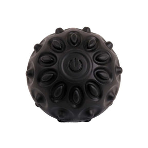 Black textured ball with power symbol on a white background - okotoks hc pharmacy