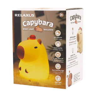 Capybara night light with packaging displaying product details and branding. - okotoks hc pharmacy