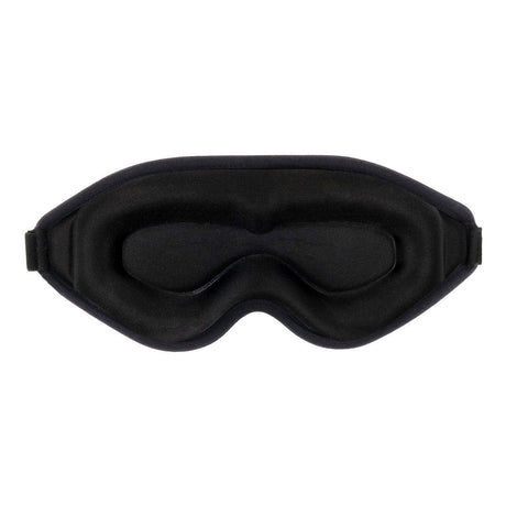 Black sleep mask on a white background - okotoks hc pharmacy